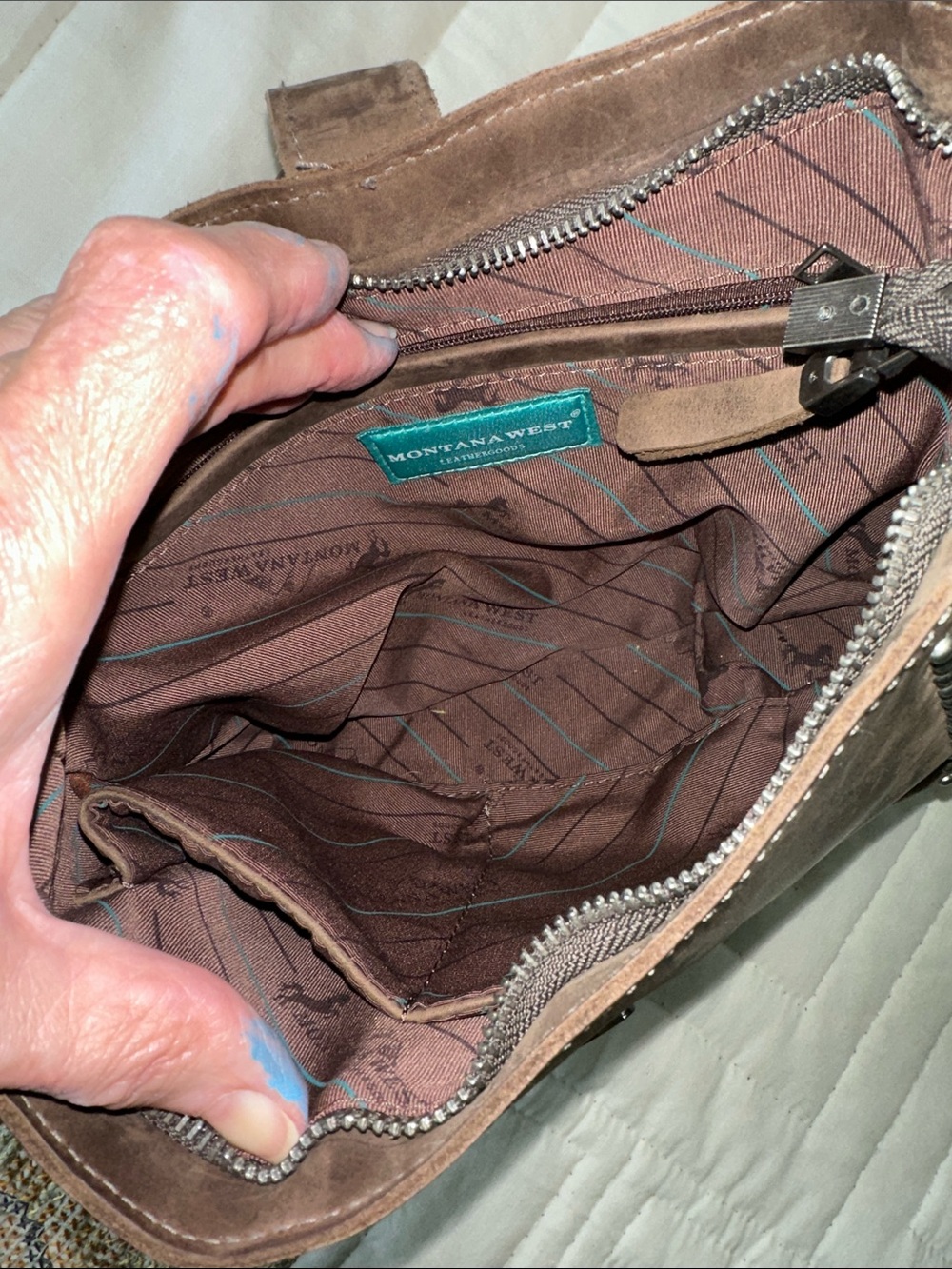 Montana West western leather crossbody bag - Picture 4 of 9